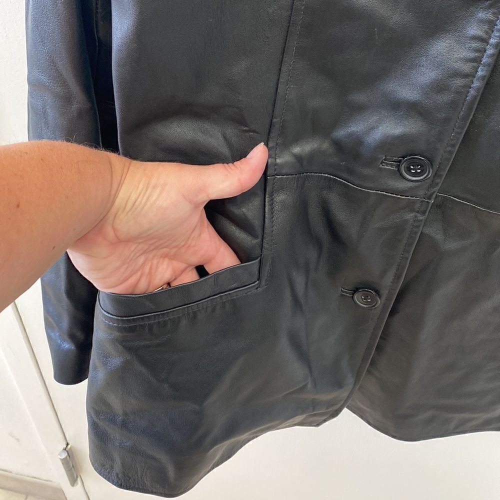 Style & Co Leather Jacket - Picture 3 of 5